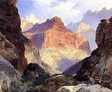 Thomas Moran Under the Red Wall,Grand Canyon of Arizona painting